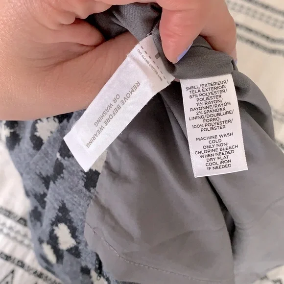 Ann Taylor Loft Leopard Pencil Skirt | Size: S | Color: Gray, Black & Beige - Picture 7 of 8